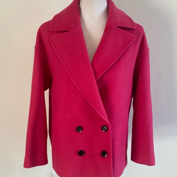 Express Womens Pink Peacoat Size Small New With Tags - Picture 3 of 8
